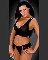 CO-833-Fishnet top and thong