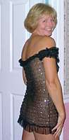 SOH-6936 Shiny Sequin Stretch Mesh Chemise Dress