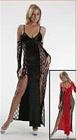 DI-L0626VSQ Two-Tone Gown with Laced Up Sides