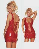 EM-V8116 Front and back lace-up dress
