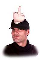 RI-1798 Flappy Cap with Moveable Middle Finger